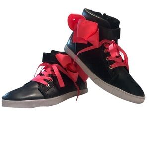 Black and Pink Jojo Siwa High-Top Sneakers